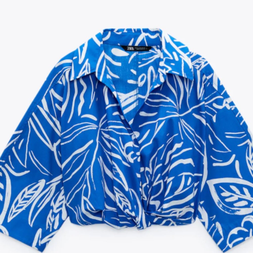 Zara Cropped boho top (Sold out)